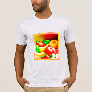 Camiseta Hermosa Pintura De Frutas Tropicales. ¡Hazte con u