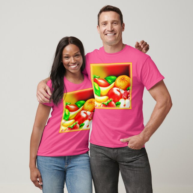Camiseta Hermosa Pintura De Frutas Tropicales. ¡Hazte con u (Unisexo)