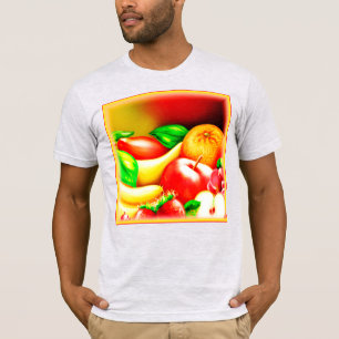 Camiseta Hermosa Pintura De Frutas Tropicales. ¡Hazte con u
