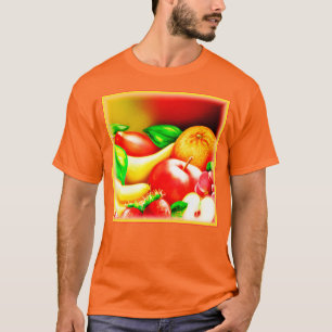 Camiseta Hermosa Pintura De Frutas Tropicales. ¡Hazte con u