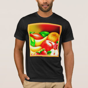 Camiseta Hermosa Pintura De Frutas Tropicales. ¡Hazte con u
