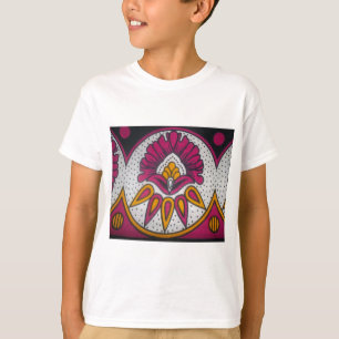 Camiseta Hermosa pintura en motivos de tela africana