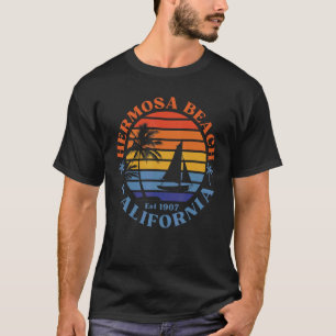 Camiseta Hermosa Playa De California Barco Embarcacion Vaca