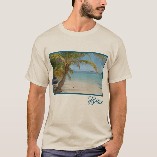 Camiseta Hermosa playa tropical de Belice (Anverso)