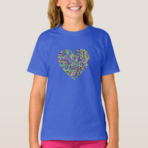 Camiseta Hermosa plaza colorida Corazón - Amor extendido