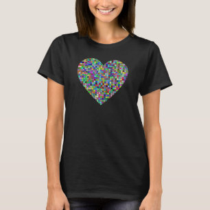Camiseta Hermosa plaza colorida Corazón - Amor extendido