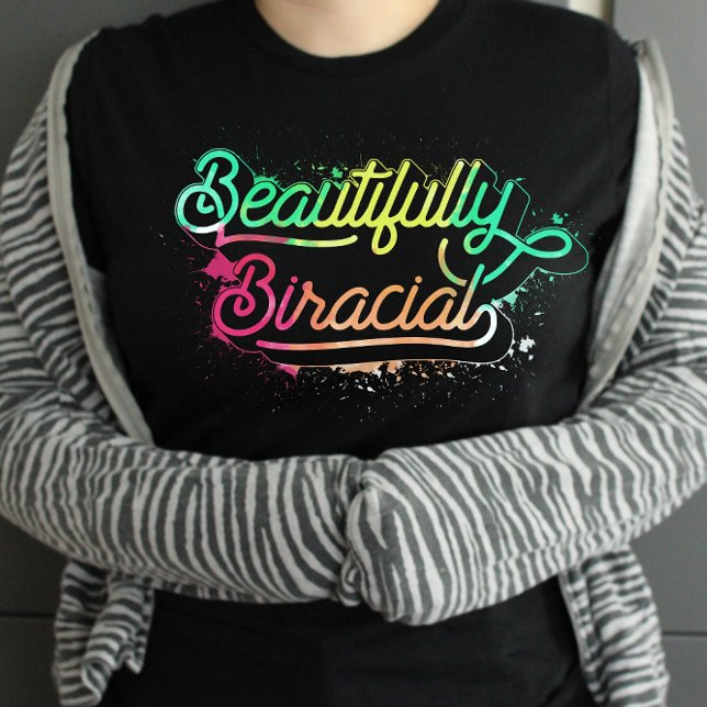 Camiseta Hermosa raza mixta birracial multirracial (Subido por el creador)