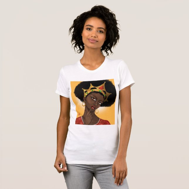 Camiseta Hermosa Reina Negra (Anverso completo)