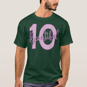 Camiseta Hermosa ropa de cumpleaños número 10 para Chica 10