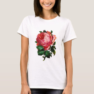 CAMISETA HERMOSA ROSA ROSA DE ROSA DE ROSA