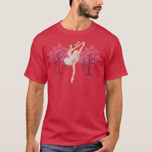 Camiseta Hermosa Sakura Cherry Blossom En Pointe Ballerin