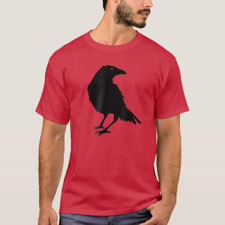 Camiseta Hermosa silueta de pájaro negro