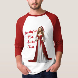 Camiseta Hermosa Sra. Santa Claus