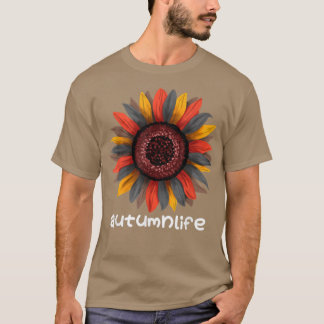 Camiseta Hermosa temporada de otoño de sunflower
