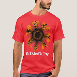 Camiseta Hermosa temporada de otoño de sunflower