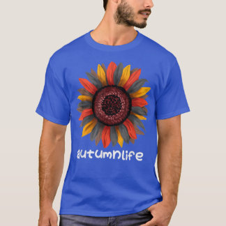Camiseta Hermosa temporada de otoño de sunflower