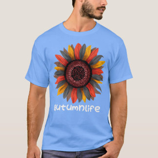 Camiseta Hermosa temporada de otoño de sunflower