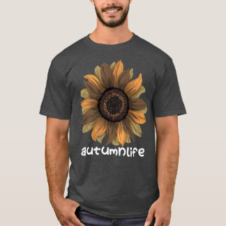 Camiseta Hermosa temporada de otoño de sunflower