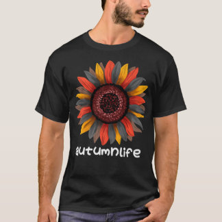Camiseta Hermosa temporada de otoño de sunflower