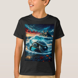 Camiseta Hermosa tortuga de colores