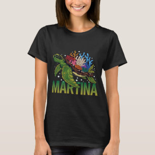 Camiseta Hermosa tortuga - nombre de Martina