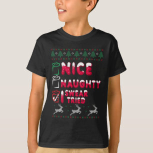 Camiseta Hermosa traviesa que suero que probé la lista de n