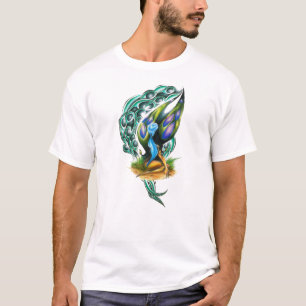 Camiseta Hermosa y colorida faery de selva celta