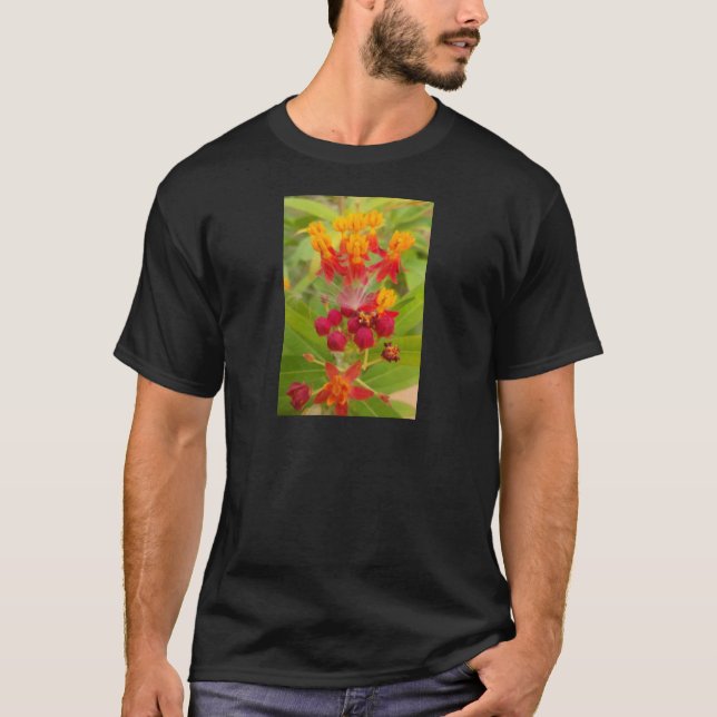 Camiseta Hermosa y colorida floral con arte de hierbas arom (Anverso)