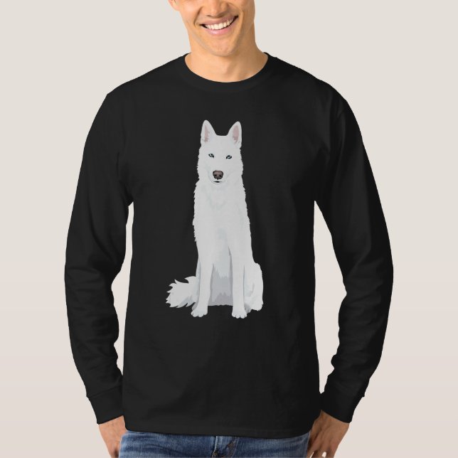 Camiseta Hermosa yegua siberiana blanca dulce de nieve blan (Anverso)
