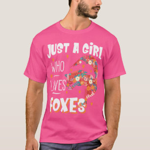Camiseta Hermosa zorra para Chicas Sólo un Chica que ama a