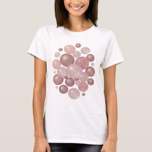Camiseta Hermosas BURBUJAS BRILLANTES de Plata Diseño Moder