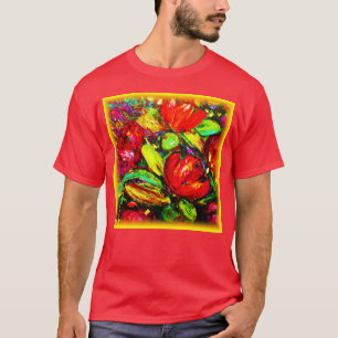 Camiseta "Hermosas flores" Arte Cuto. Comprar ahora