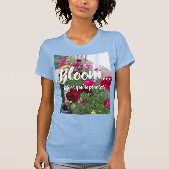 Camiseta Hermosas flores de primavera florecen mujeres cami (Anverso)