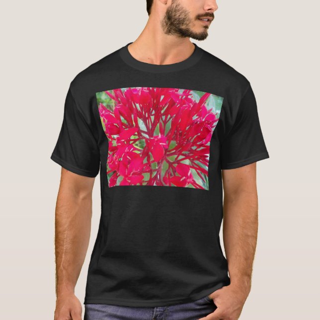Camiseta Hermosas flores rojas alucinantes (Anverso)