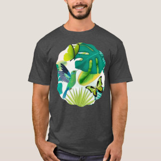 Camiseta Hermosas flores y mariposas en verano 1