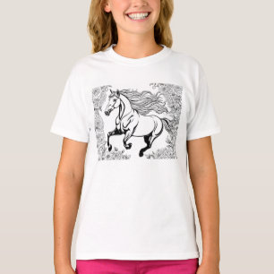 Camiseta Hermosas flores y pintura de Pony a