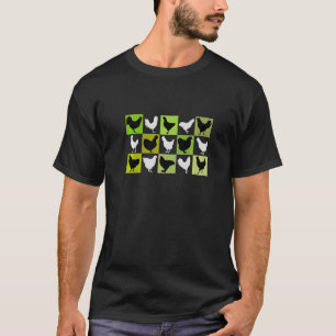 Camiseta Hermosas gallinas muchas razas de gallinas diferen