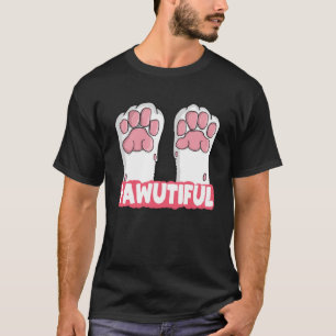 Camiseta Hermosas garras de gato lindo Kitten Meow mujeres