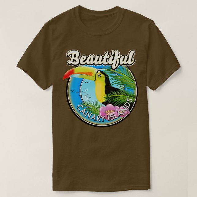 Camiseta Hermosas islas Canarias (Diseño del anverso)