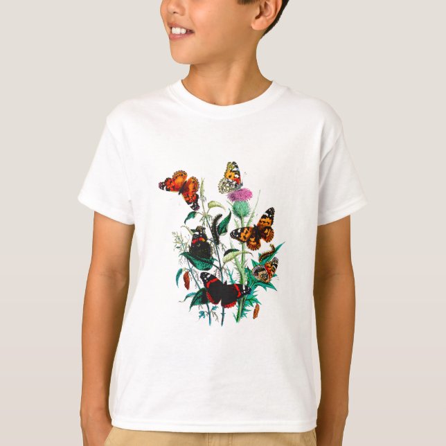 Camiseta Hermosas mariposas (Anverso)