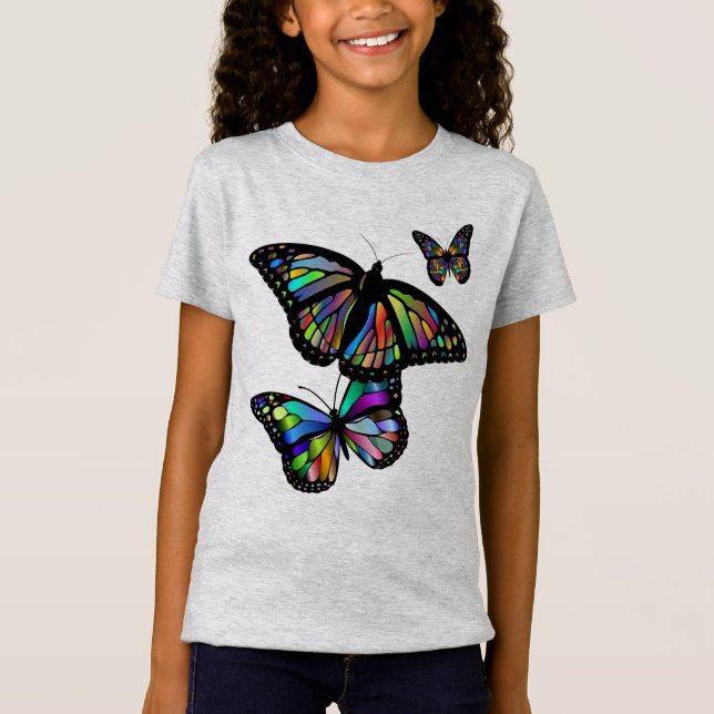 Camiseta Hermosas mariposas (Anverso)