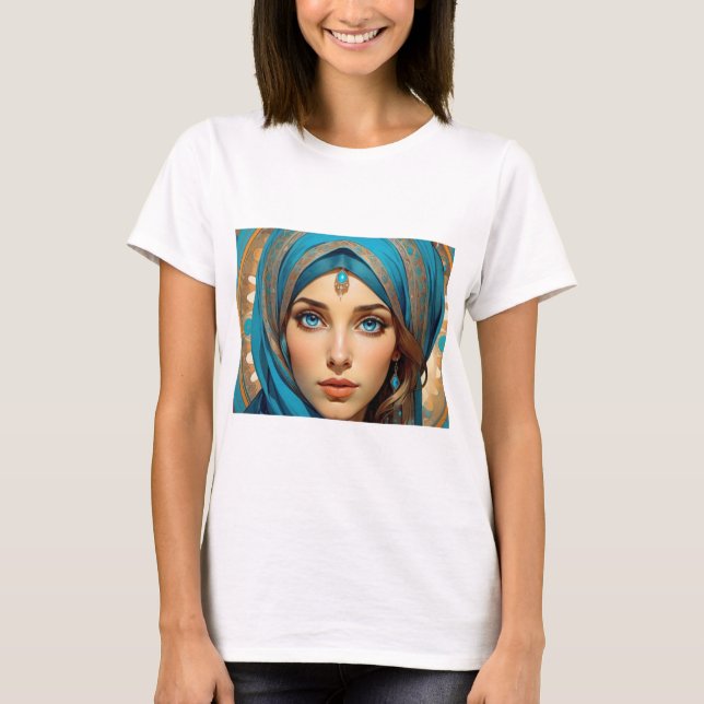 Camiseta Hermosas Mujeres con Ojos Azules (Anverso)