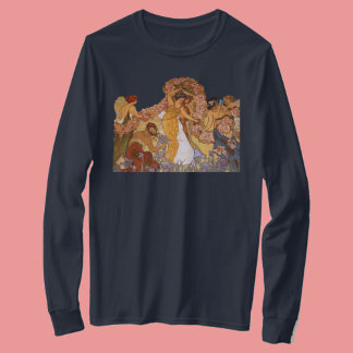 Camiseta Hermosas mujeres de Art Nouveau con irlandeses y R