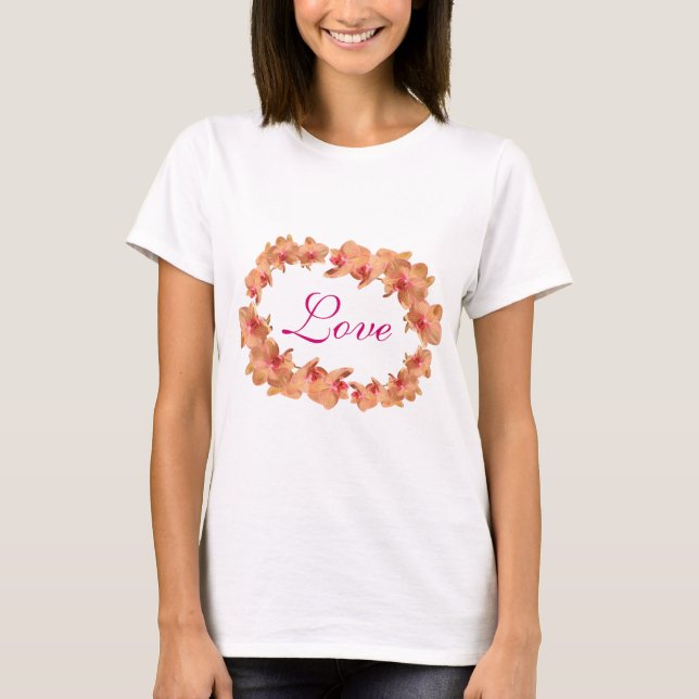 Camiseta Hermosas orquídeas (Anverso)