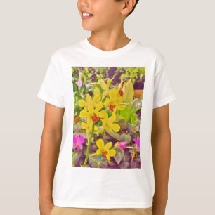 Camiseta Hermosas orquídeas amarillas de otoño