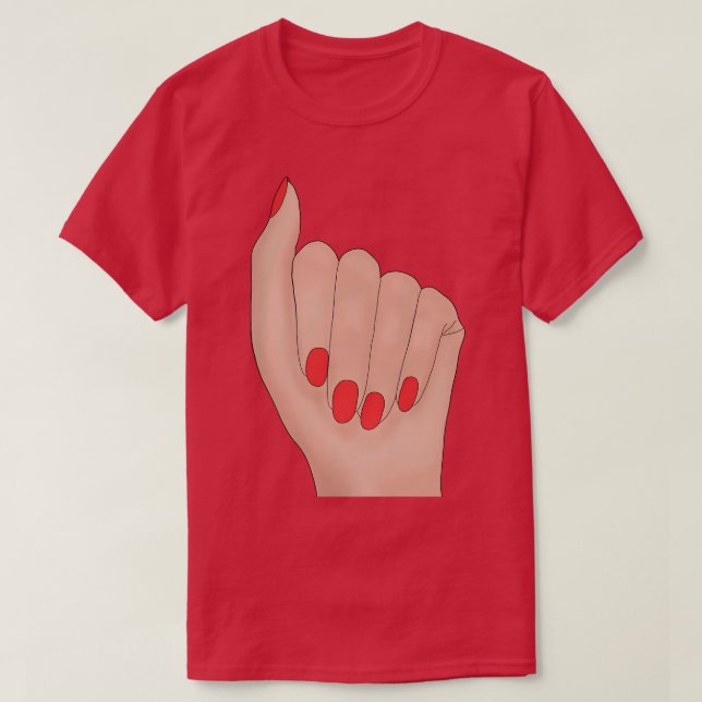 Camiseta Hermosas uñas (Diseño del anverso)
