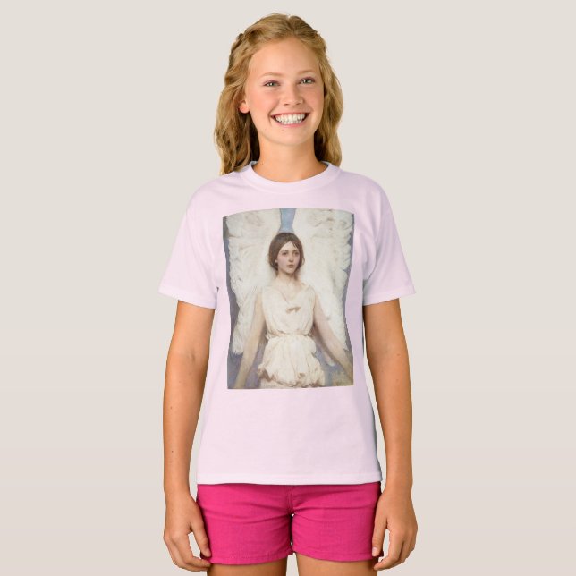 Camiseta Hermoso ángel (de Abbott Handerson Thayer) (Anverso completo)