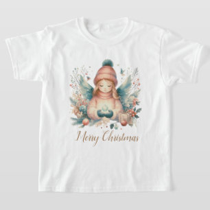 Camiseta Hermoso ángel de invierno en medio de la naturalez