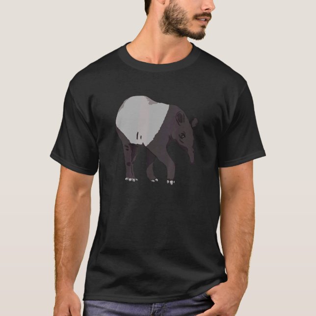 Camiseta Hermoso animal de la jungla de Tapir Amazonas en S (Anverso)