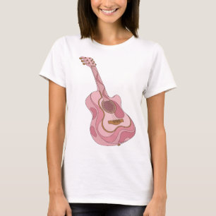 Camiseta Hermoso Arte Abstracto en Plata Impresión de Arte